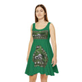 'Anticonvention' (7Cyborgs) Futuristic Dragonfly Sci fi Graphic Skater Dress