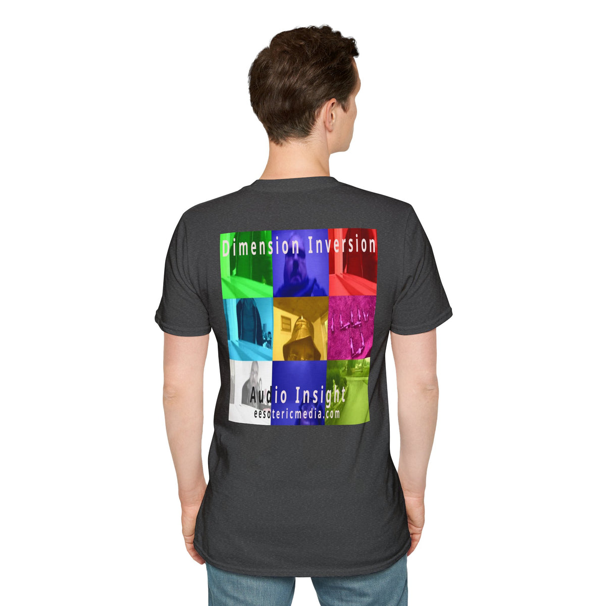 'Dimension Inversion' (Audio Insight) Colorful Surreal Collage Softstyle T-Shirt