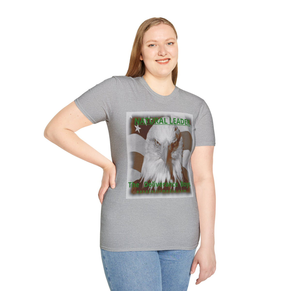 „Natural Leader" (The Deliverance Boys) Weißkopfseeadler-Grafik T-Shirt im klassischen Schnitt