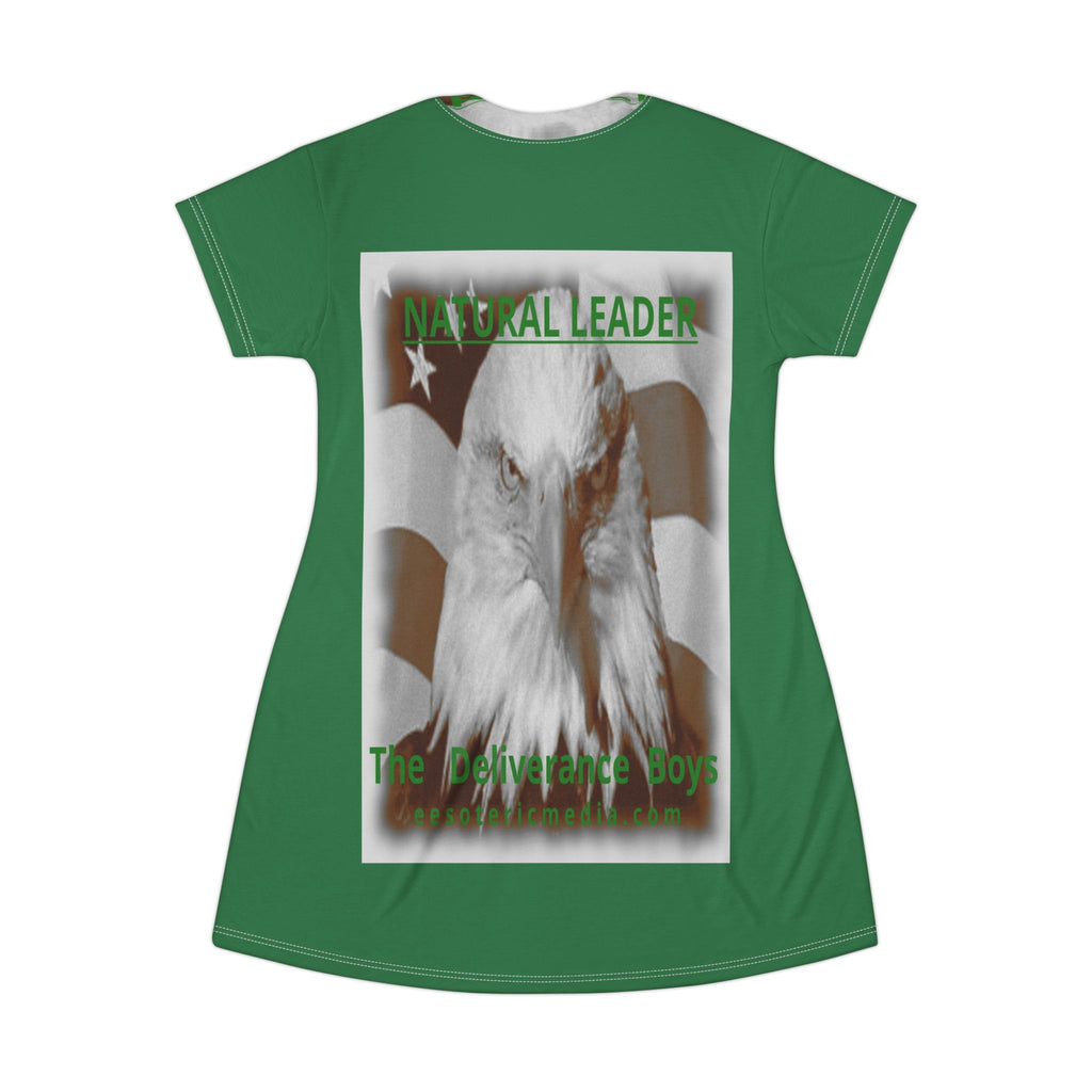 'Natural Leader' (The Deliverance Boys) Bald Eagle Graphic T-Shirt Dress