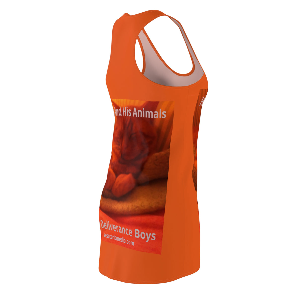 'Him And His Animals' (The Deliverance Boys) Surreal Cat Graphic Racerback Dress