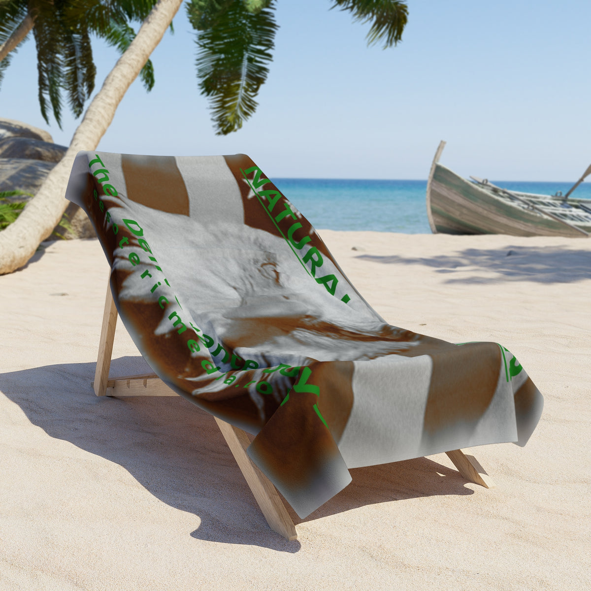 Large 'Natural Leader' (The Deliverance Boys) Abstract Bald Eagle Design Beach Towel 72"x36" (180cm x 90cm)