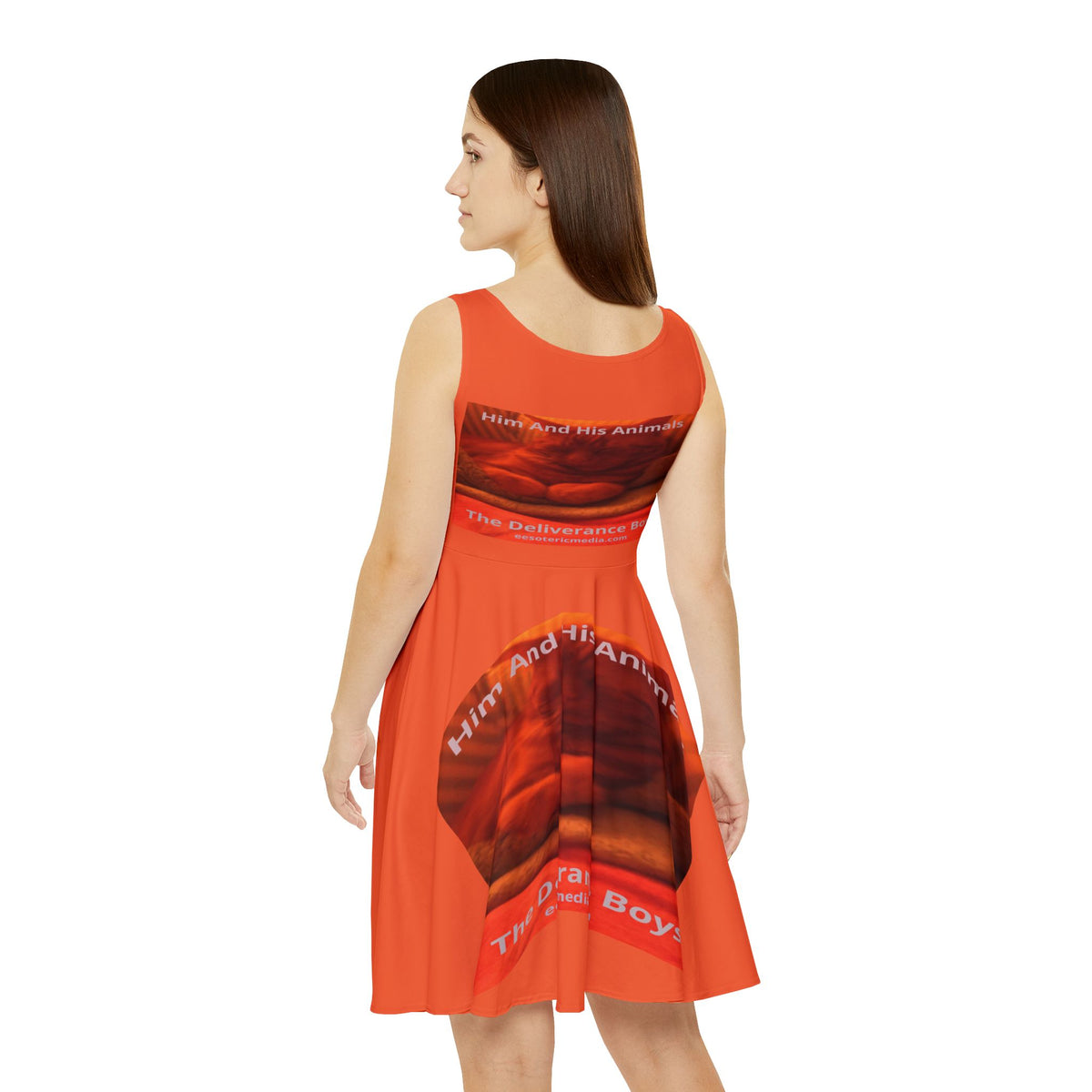 'Him And His Animals' (The Deliverance Boys) Surreal Cat Graphic Skater Dress