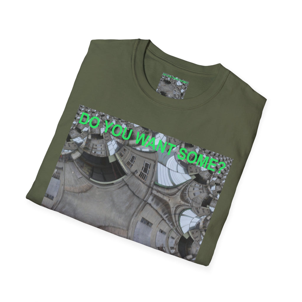 'Do You Want Some?' (Audio Insight) Camiseta Softstyle Gráfica de Arte Surrealista de Caleidoscopio