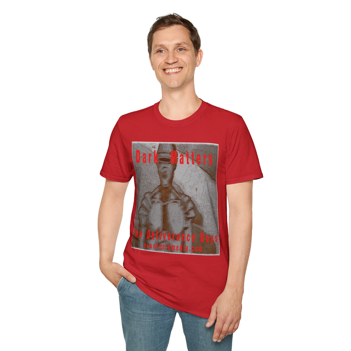 „Dark Matters" (The Deliverance Boys) Sci-Fi Retro-Roboter Softstyle-Grafik-T-Shirt