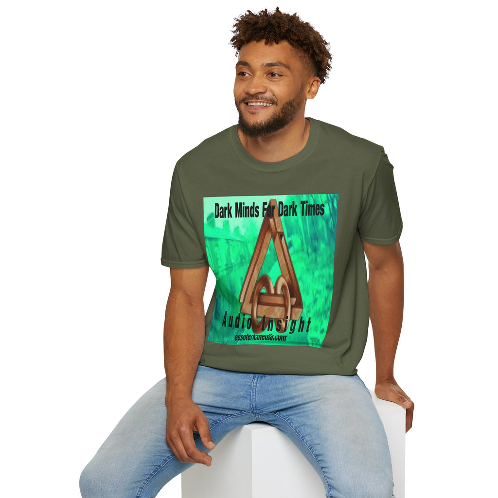 „Dark Minds For Dark Times“ (Audio Insight) Alien/Sci-Fi Symbol Softstyle Grafik-T-Shirt