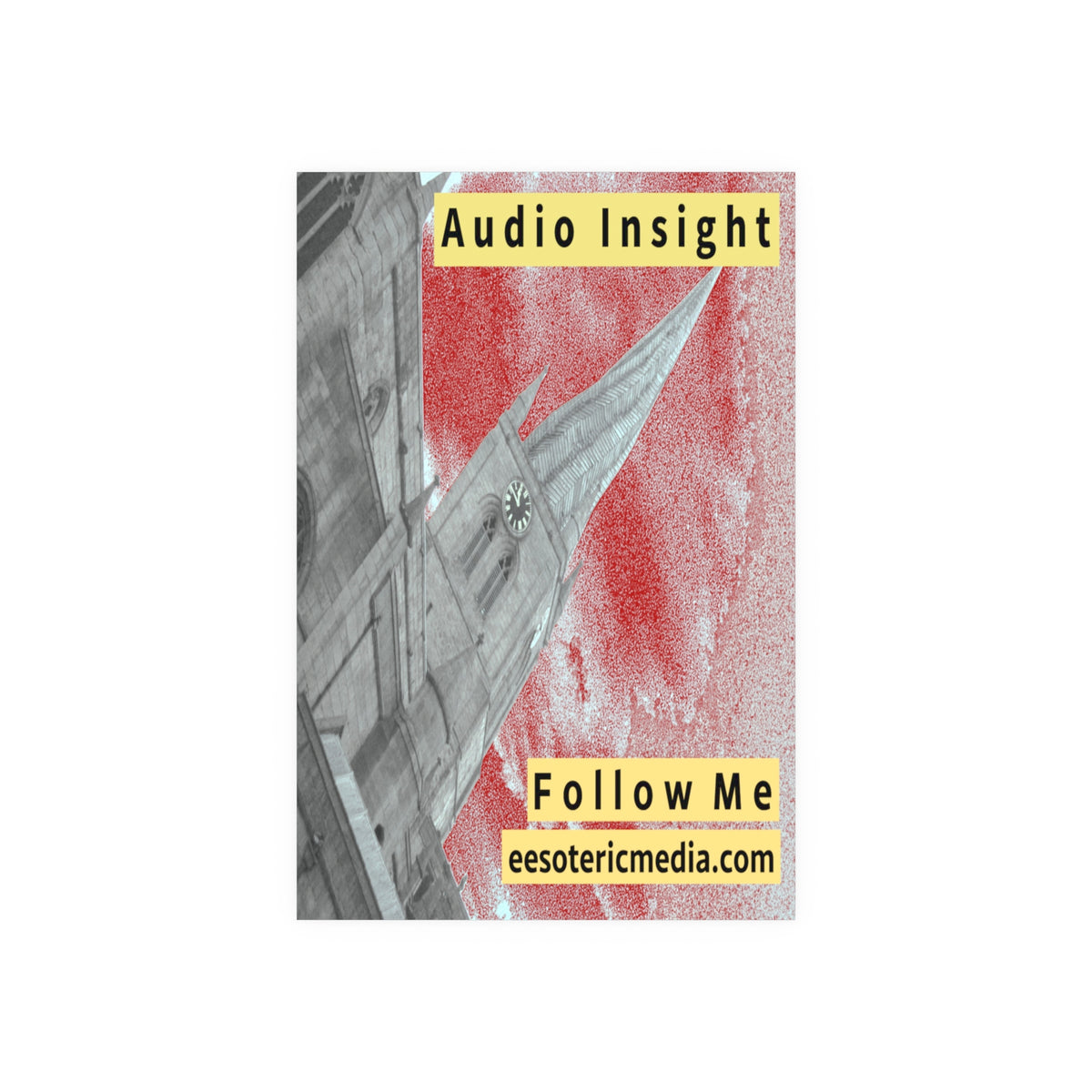 《Follow Me》 (Audio Insight) 风化火箭造型尖塔设计艺术画（大幅尺寸），100 × 150 厘米