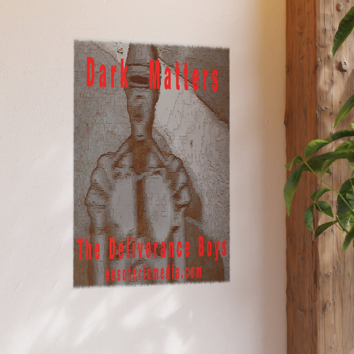 « Dark Matters » (The Deliverance Boys) Impression artistique représentant un robot d’horreur vintage, 60 × 90 cm