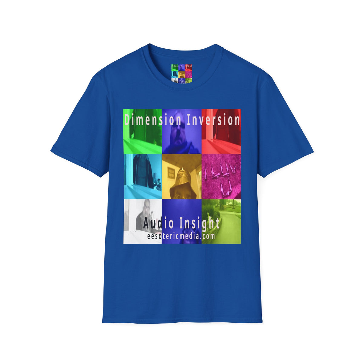 'Dimension Inversion' (Audio Insight) Colorful Surreal Collage Softstyle T-Shirt