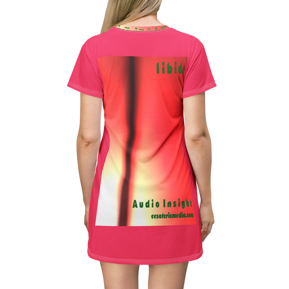 'Libido' (Audio Insight) Surreal Swirling Graphic T-Dress