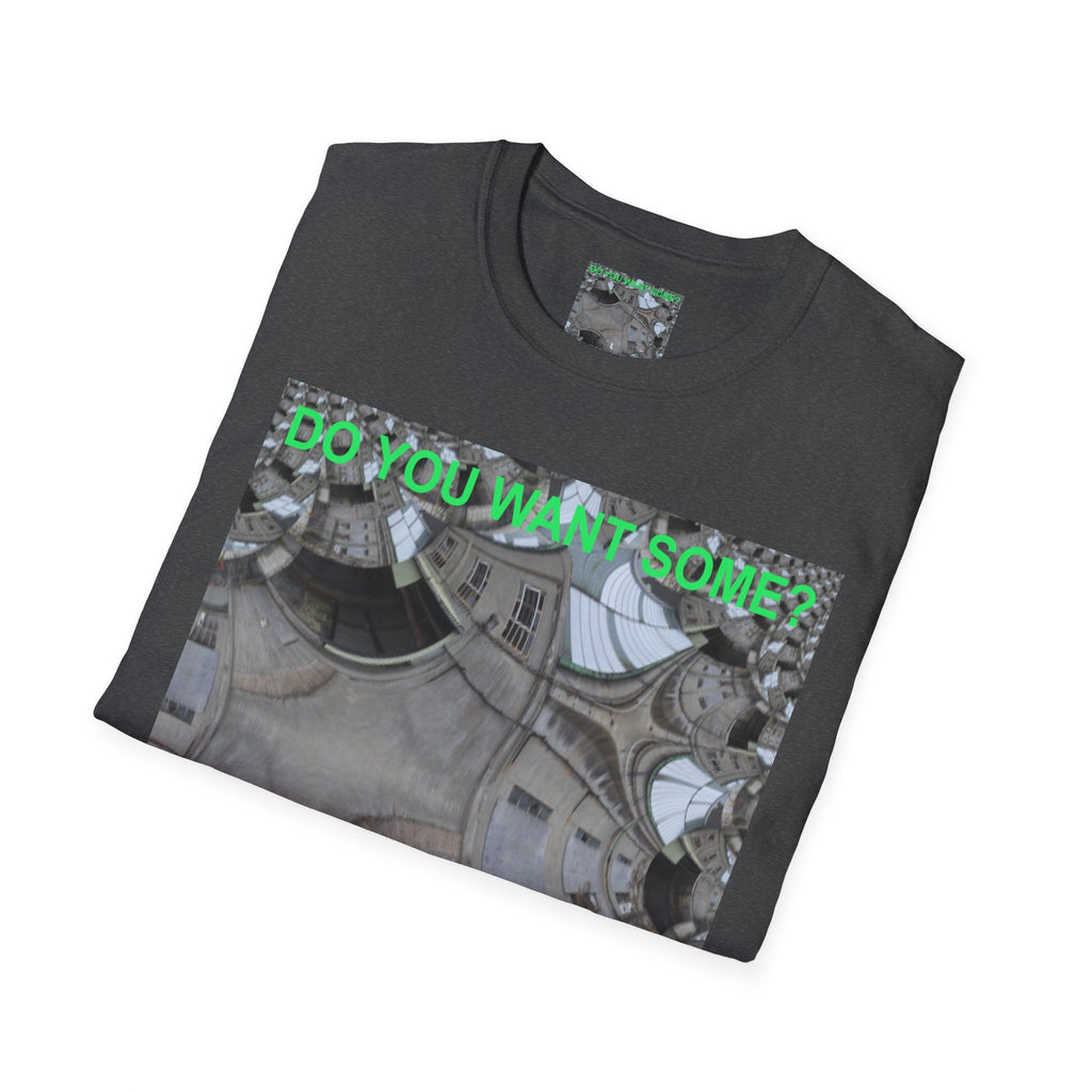 'Do You Want Some?' (Audio Insight) Camiseta Softstyle Gráfica de Arte Surrealista de Caleidoscopio
