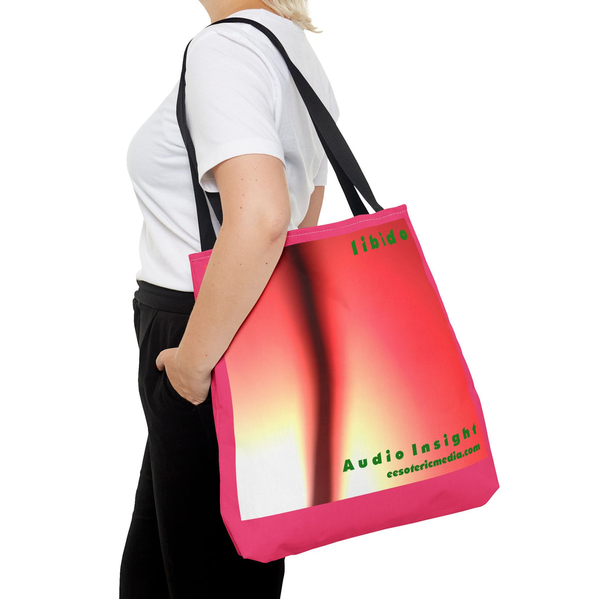 'Libido' (Audio Insight) Surreal Swirling Graphic Tote Bag 18"x18" (45cm x 45cm)