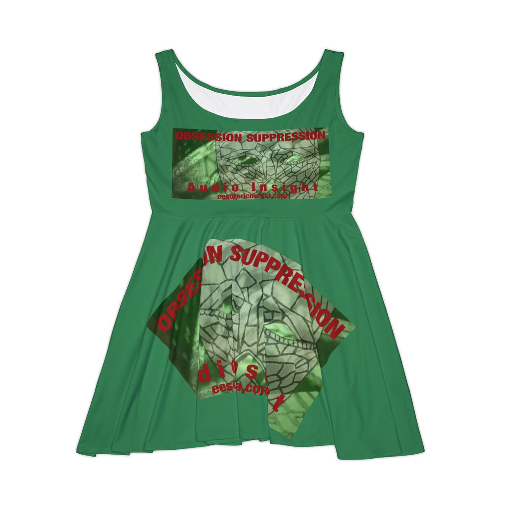 'Obsession Suppression' (Audio Insight) Retro Sci fi Graphic Skater Dress