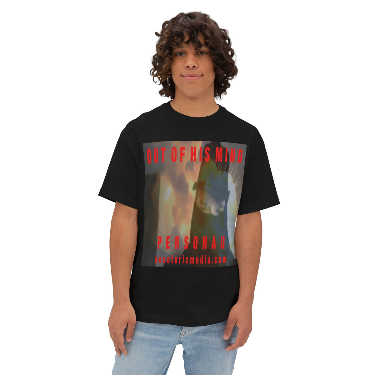 „Out Of His Mind" (PersonaU) Dark Militia Grafik-Oversize-T-Shirt