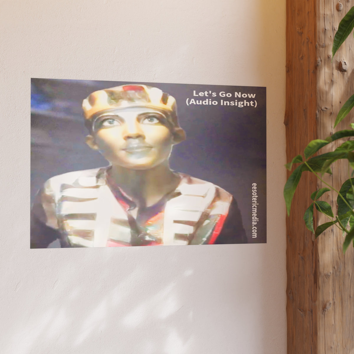 « Let's Go Now » (Audio Insight) Impression artistique au design extraterrestre/ancien de science fiction, 90 × 60 cm