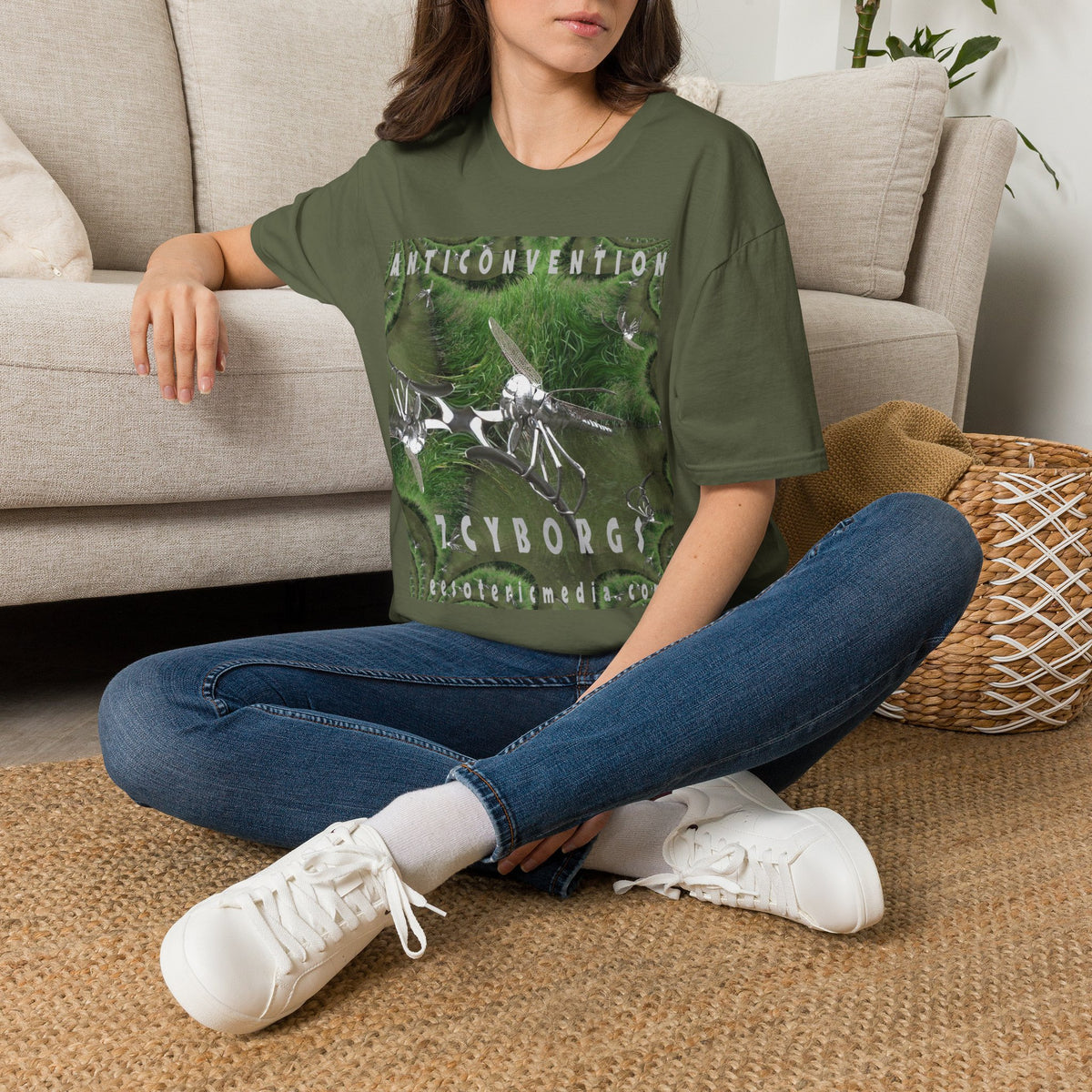 „Anticonvention" (7Cyborgs) Cyber-Libellen Softstyle-Grafik-T-Shirt