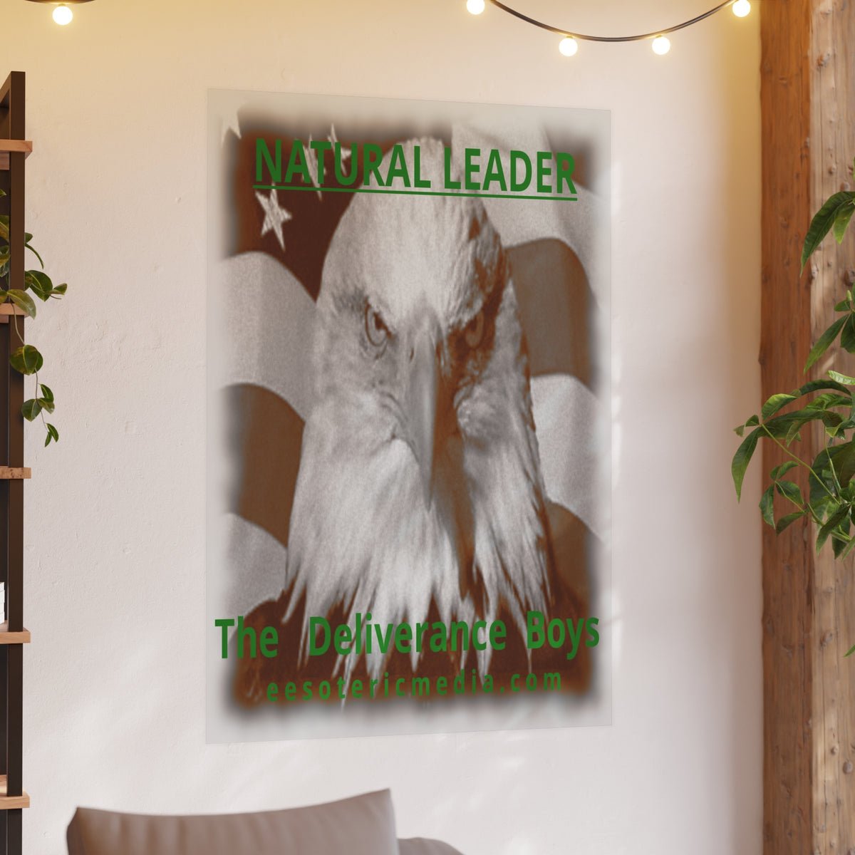 „Natural Leader“ (The Deliverance Boys) Kunstdruck mit einem Weißkopfseeadler, Großformat, 100 × 150 cm