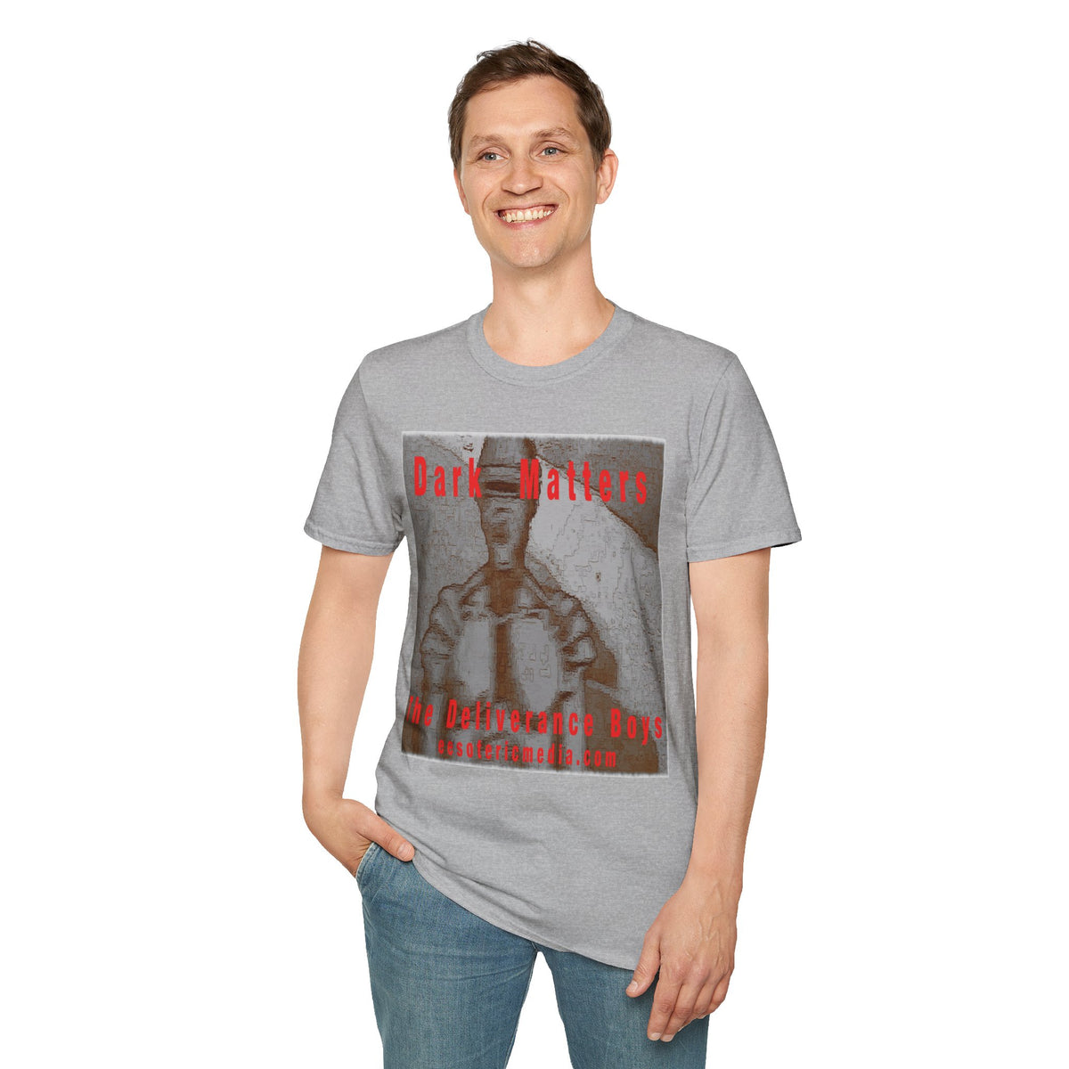 „Dark Matters" (The Deliverance Boys) Sci-Fi Retro-Roboter Softstyle-Grafik-T-Shirt