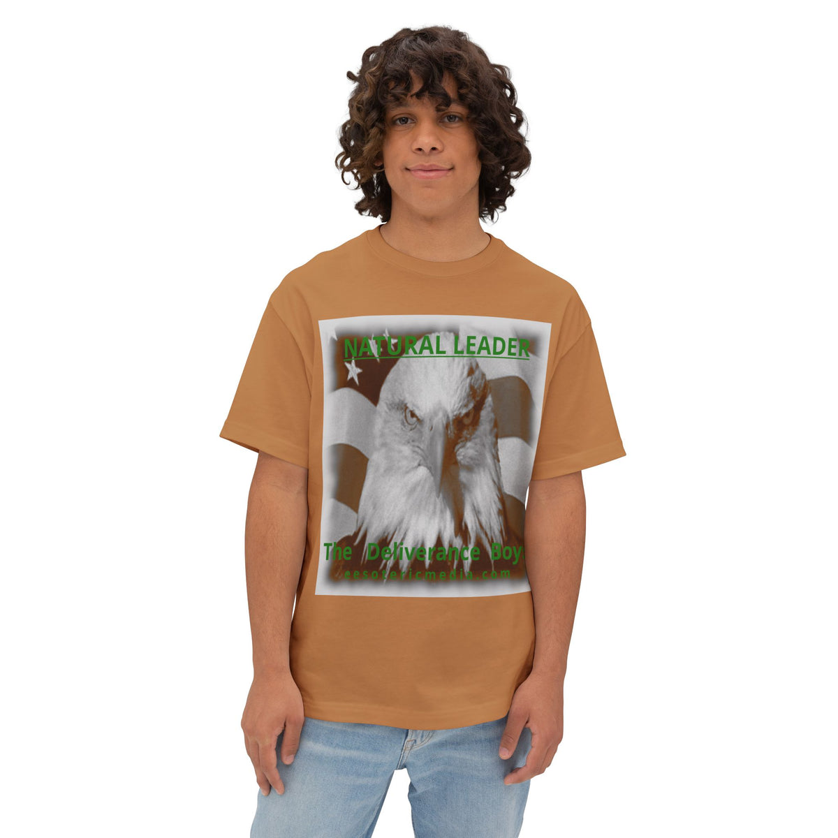 „Natural Leader“ (The Deliverance Boys) Weißkopfseeadler-Grafik Oversize-Boxy-T-Shirt