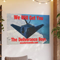 «We Will Get You» (The Deliverance Boys) Lámina artística con un avión de combate furtivo, gran formato, 150 × 100 cm