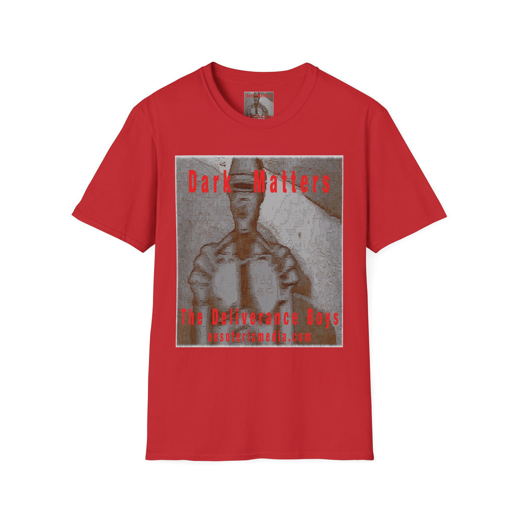 'Dark Matters' (The Deliverance Boys) Camiseta Softstyle Gráfica de Robot Retro de Ciencia Ficción