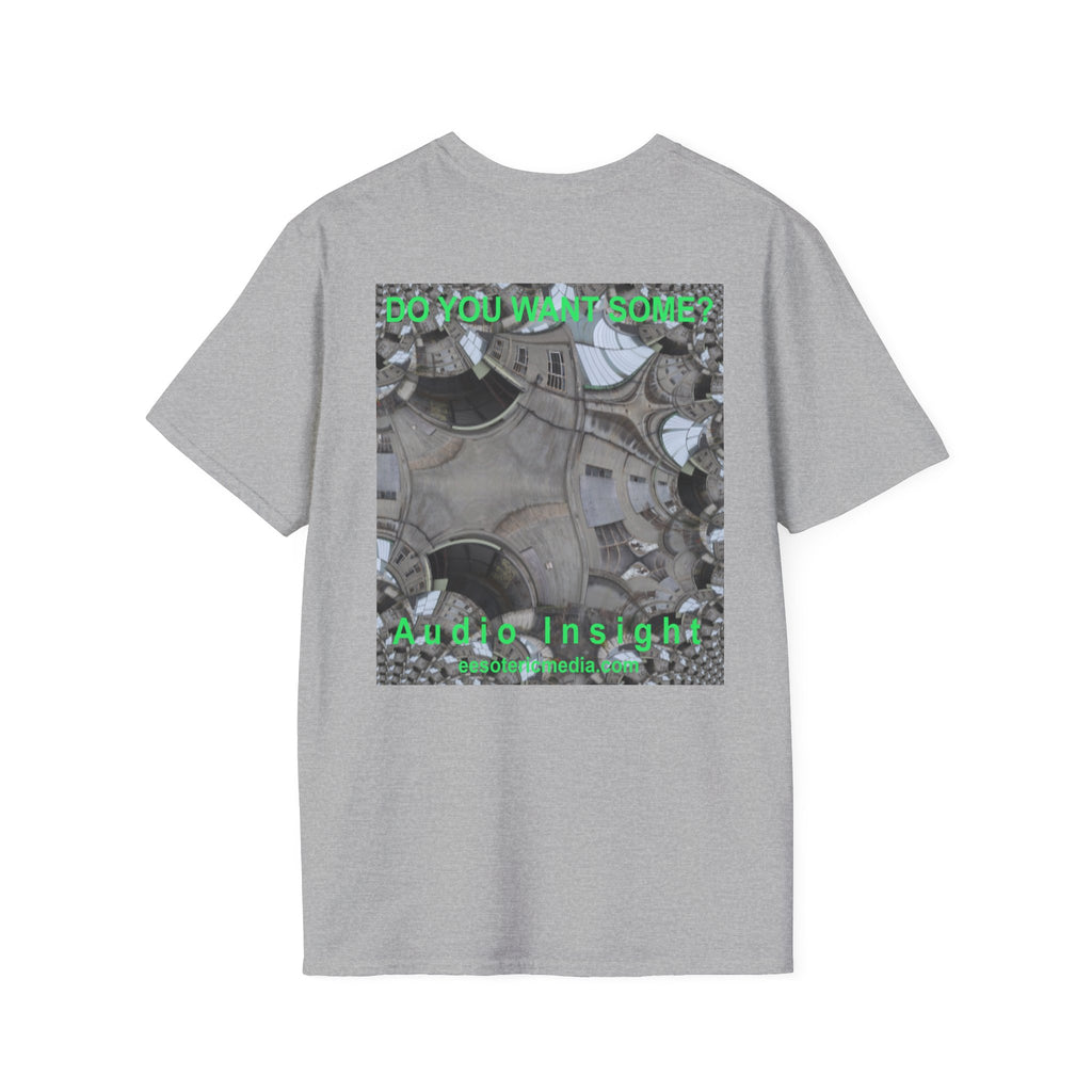 'Do You Want Some?' (Audio Insight) Camiseta Softstyle Gráfica de Arte Surrealista de Caleidoscopio
