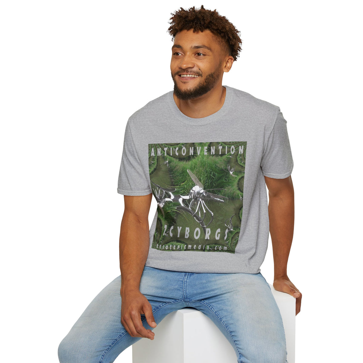 'Anticonvention' (7Cyborgs) Cyber Dragonfly Softstyle Graphic T-Shirt