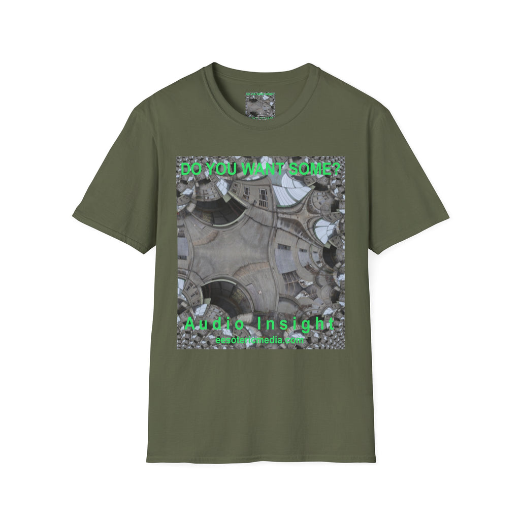 'Do You Want Some?' (Audio Insight) Camiseta Softstyle Gráfica de Arte Surrealista de Caleidoscopio