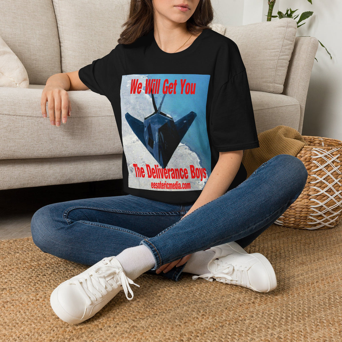 'We Will Get You' (The Deliverance Boys) Stealth Fighter Jet Softstyle Graphic T-Shirt