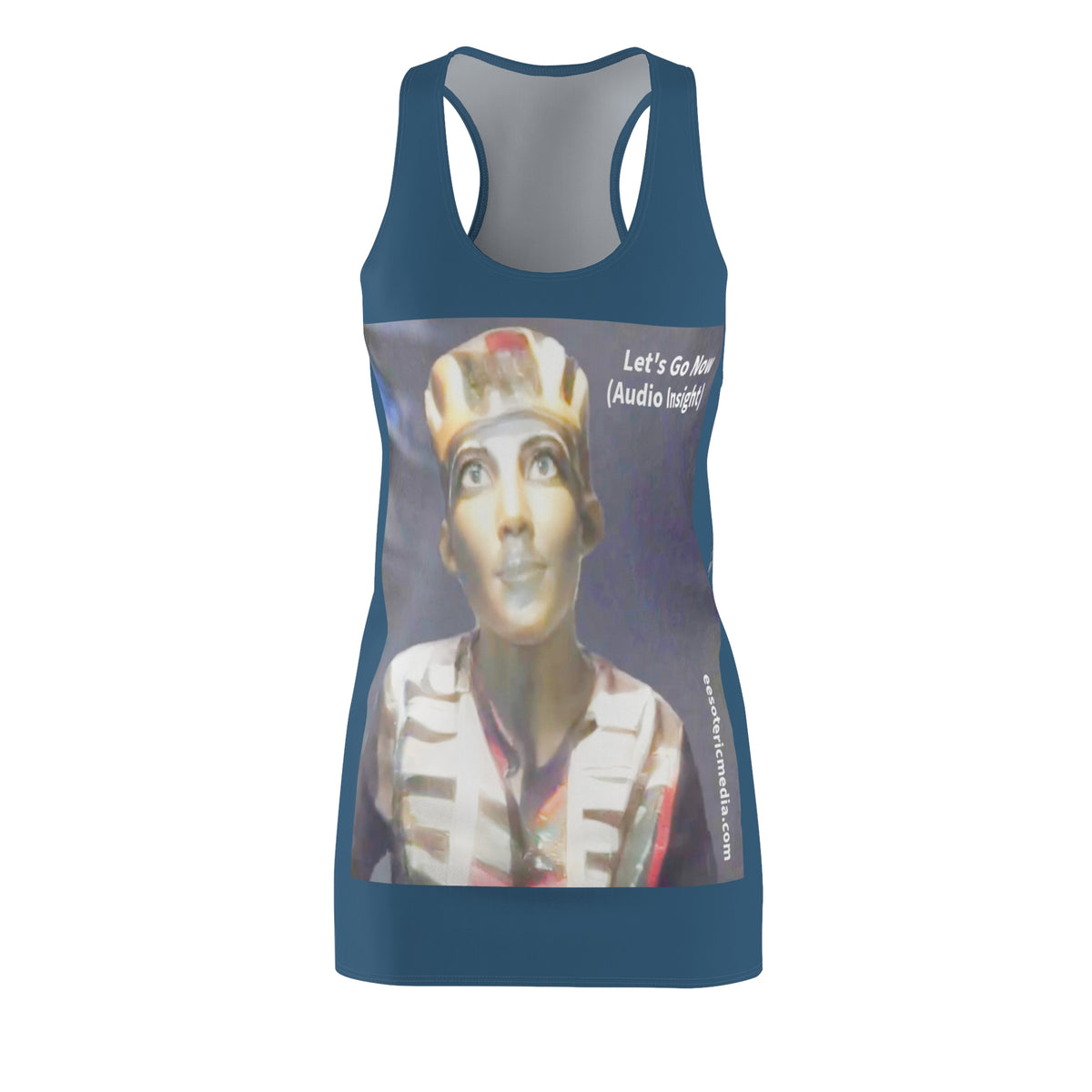 'Let's Go Now' (Audio Insight) Sc Fi Alien/Ancient Design Racerback Dress