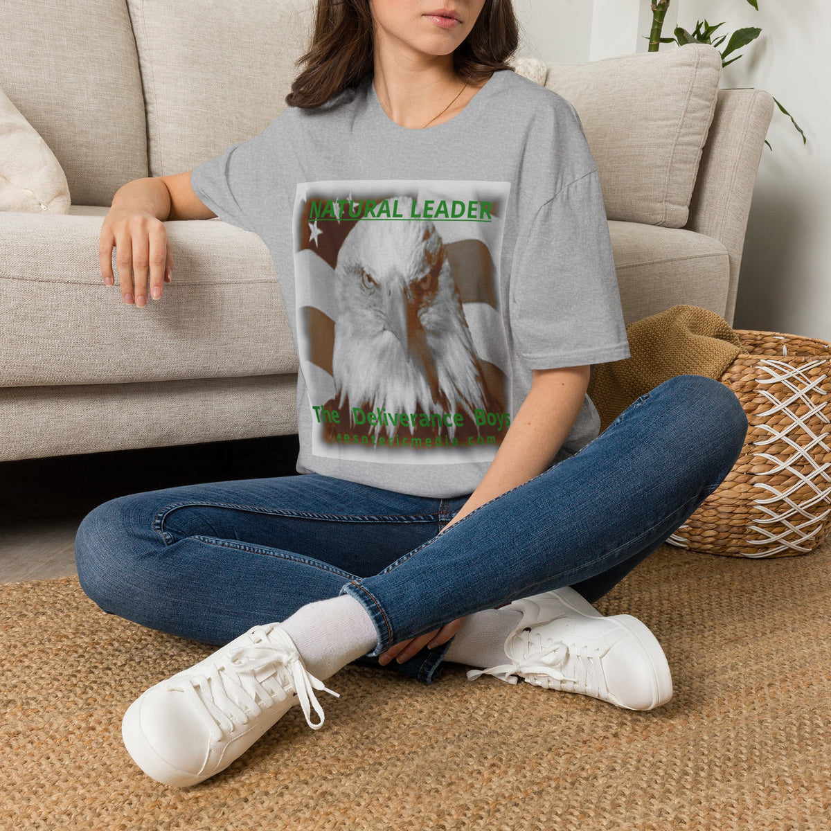 „Natural Leader" (The Deliverance Boys) Weißkopfseeadler-Grafik T-Shirt im klassischen Schnitt