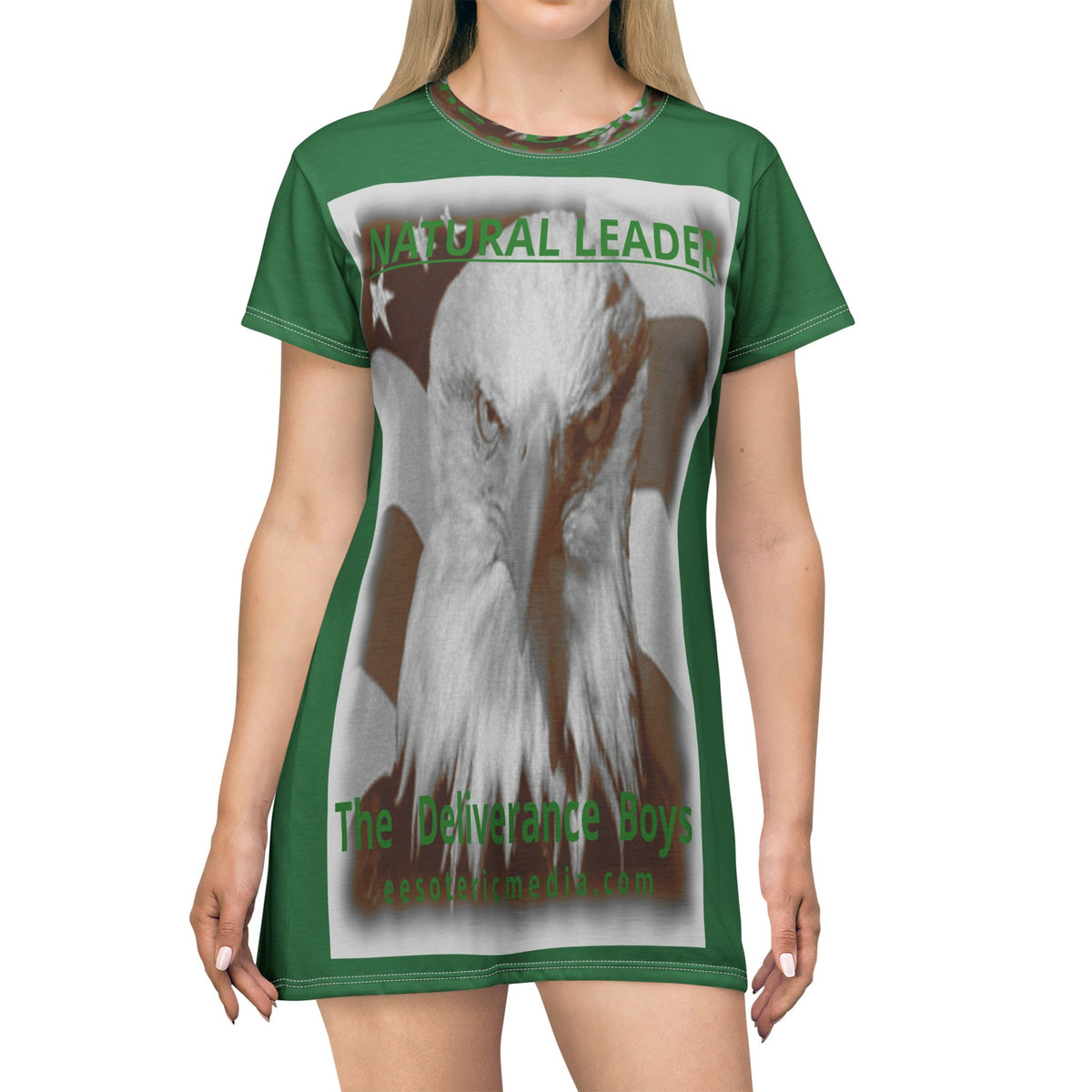 „Natural Leader" (The Deliverance Boys) T-Shirt-Kleid mit Weißkopfseeadler-Grafik