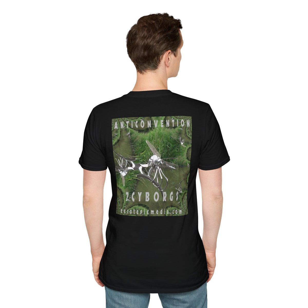 'Anticonvention' (7Cyborgs) Cyber Dragonfly Softstyle Graphic T-Shirt