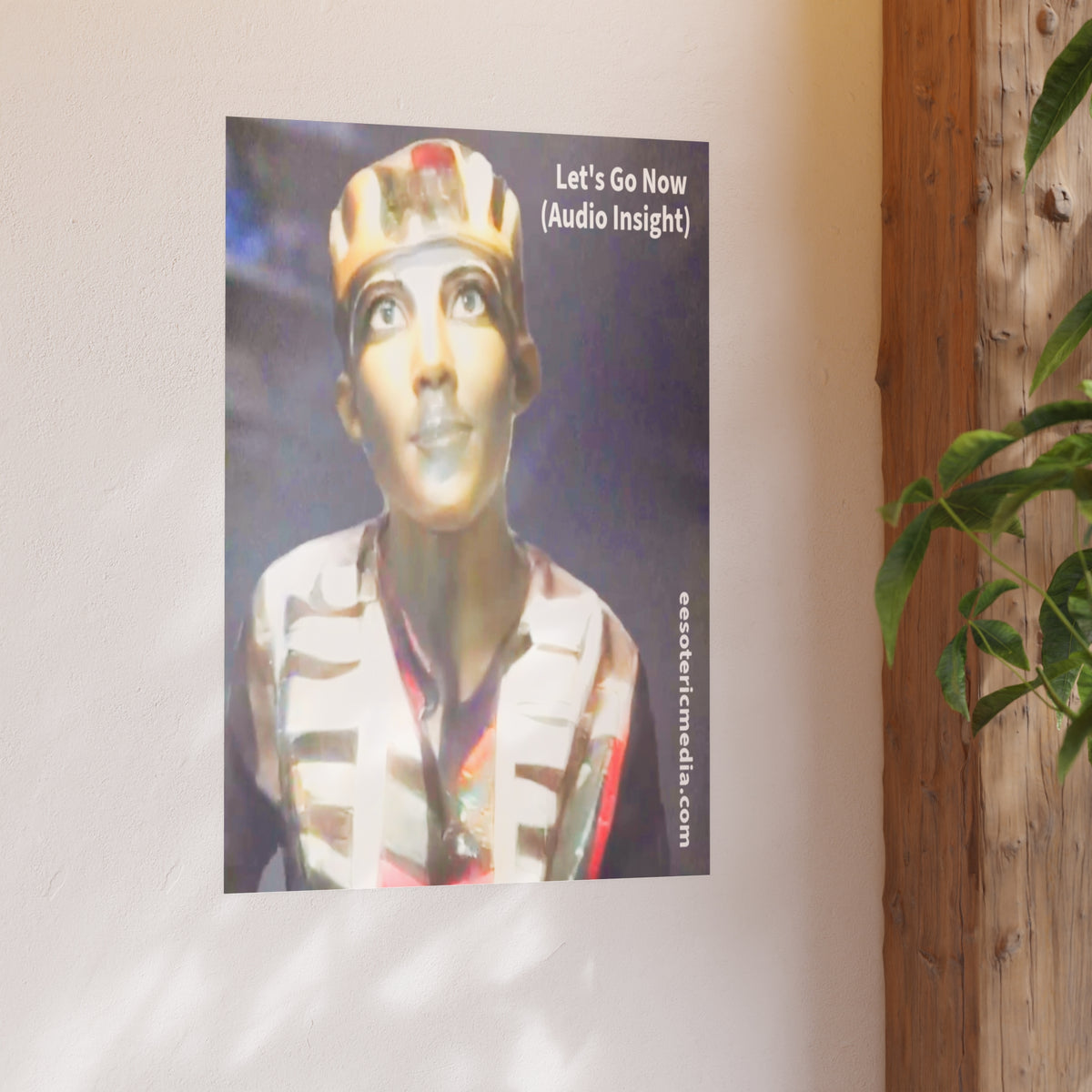 « Let's Go Now » (Audio Insight) Impression artistique au design extraterrestre/ancien de science fiction, 60 × 90 cm