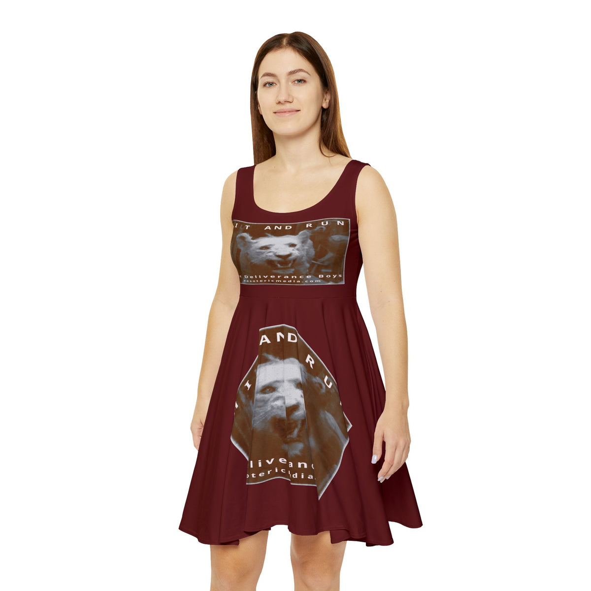 „Hit and Run" (The Deliverance Boys) White Lion Graphic Skater-Kleid