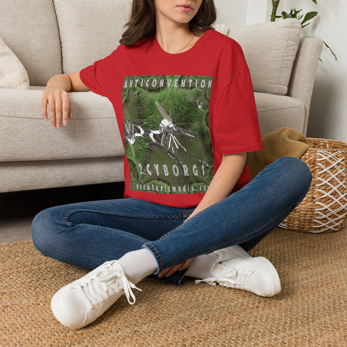 'Anticonvention' (7Cyborgs) Cyber Dragonfly Softstyle Graphic T-Shirt