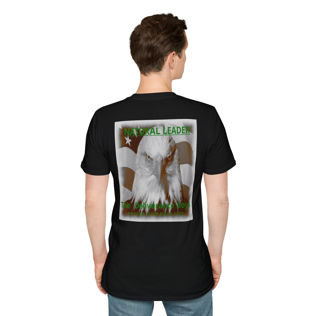 „Natural Leader" (The Deliverance Boys) Weißkopfseeadler-Grafik T-Shirt im klassischen Schnitt