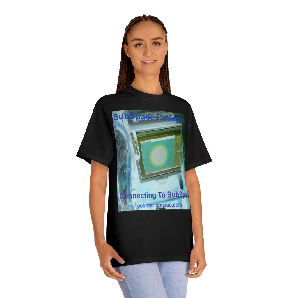 „Connecting To SubSpace“ (SubSpace Collective) Retro-Sci-Fi-TV-Grafik-T-Shirt mit klassischer Passform