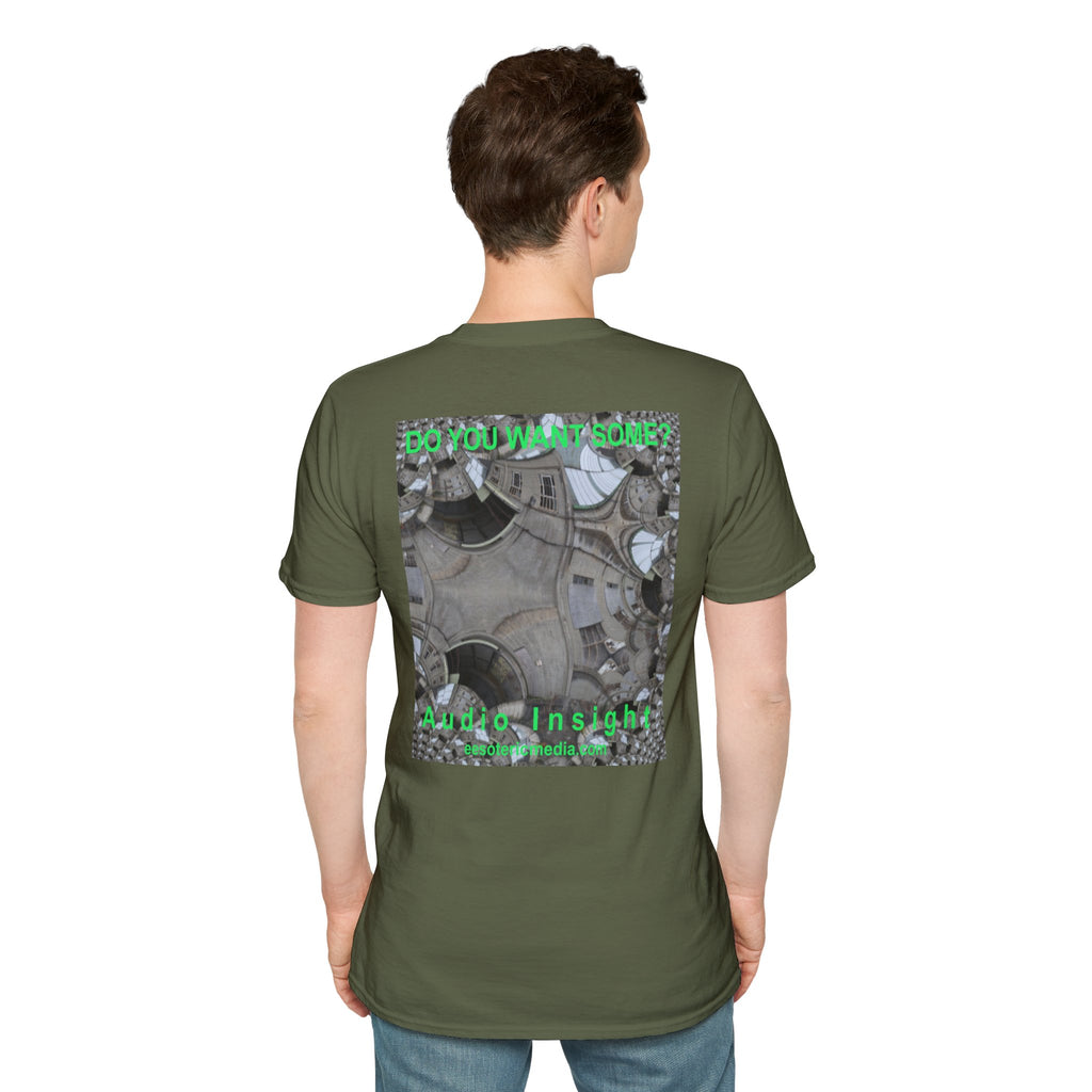 'Do You Want Some?' (Audio Insight) Camiseta Softstyle Gráfica de Arte Surrealista de Caleidoscopio