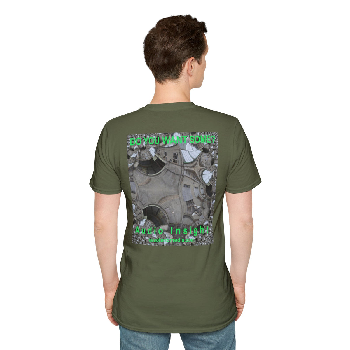 'Do You Want Some?' (Audio Insight) Surreal Kaleidoscope Art Graphic Softstyle T-Shirt