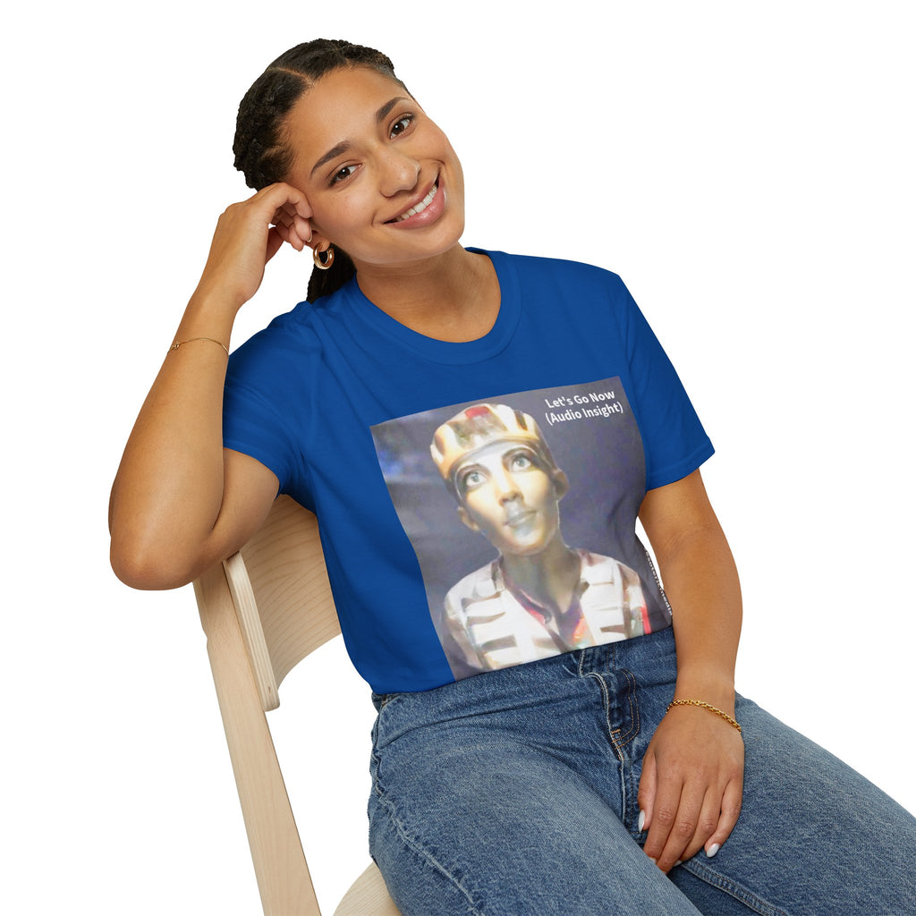 'Let's Go Now' (Audio Insight) Camiseta Softstyle de Diseño de Ciencia Ficción Alienígena/Ancestral