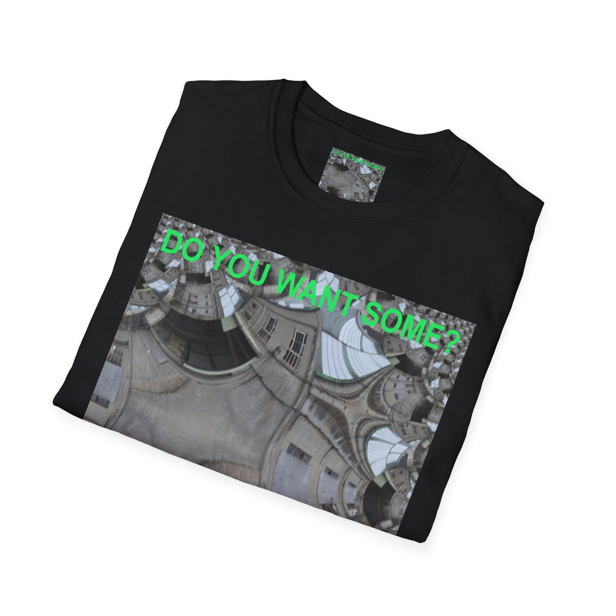 'Do You Want Some?' (Audio Insight) Camiseta Softstyle Gráfica de Arte Surrealista de Caleidoscopio