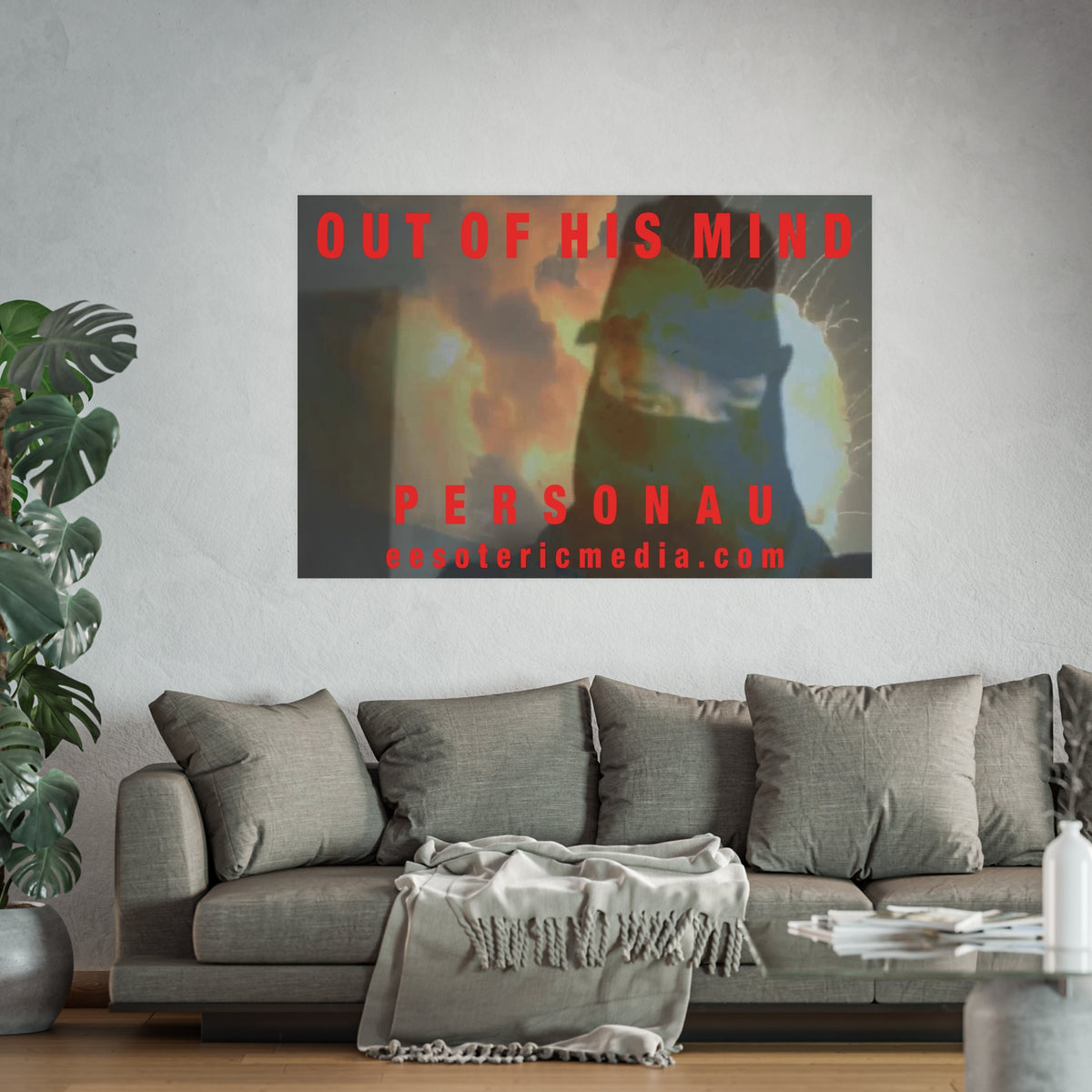 Large 'Out of His Mind' (PersonaU) Dark Militia Character Art Print 60"x40" (150cm x 100cm)