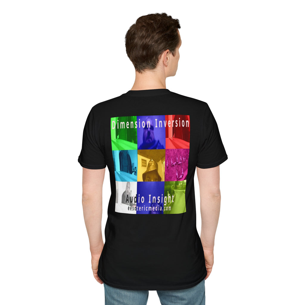 'Dimension Inversion' (Audio Insight) Colorful Surreal Collage Softstyle T-Shirt