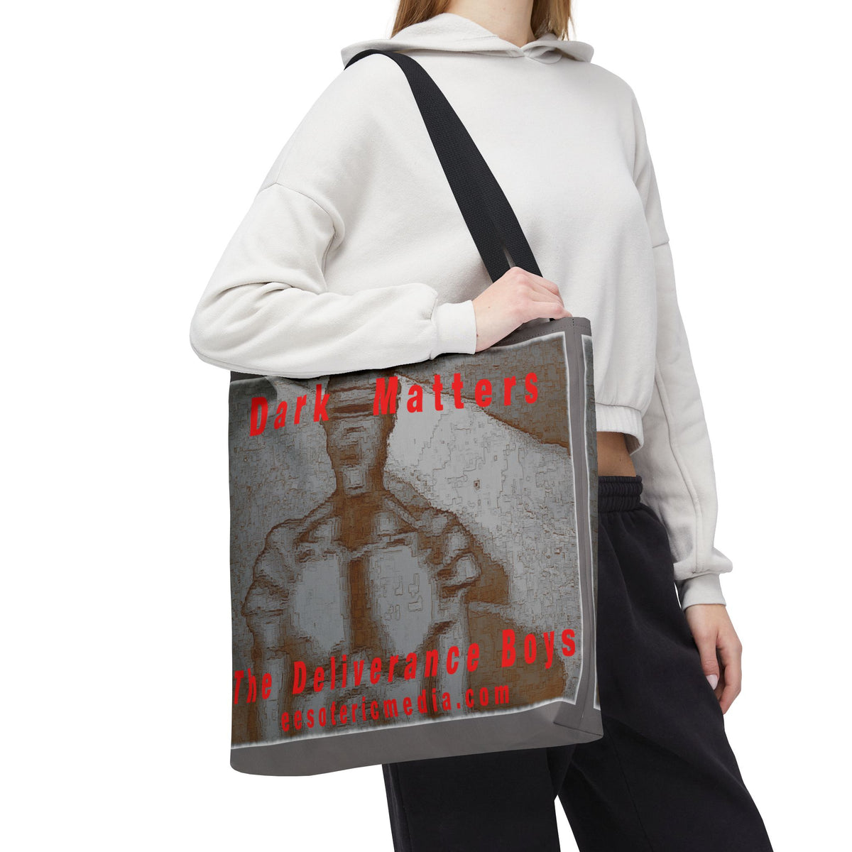Sac fourre-tout rétro robotique « Dark Matters » (The Deliverance Boys) 45 cm x 45 cm