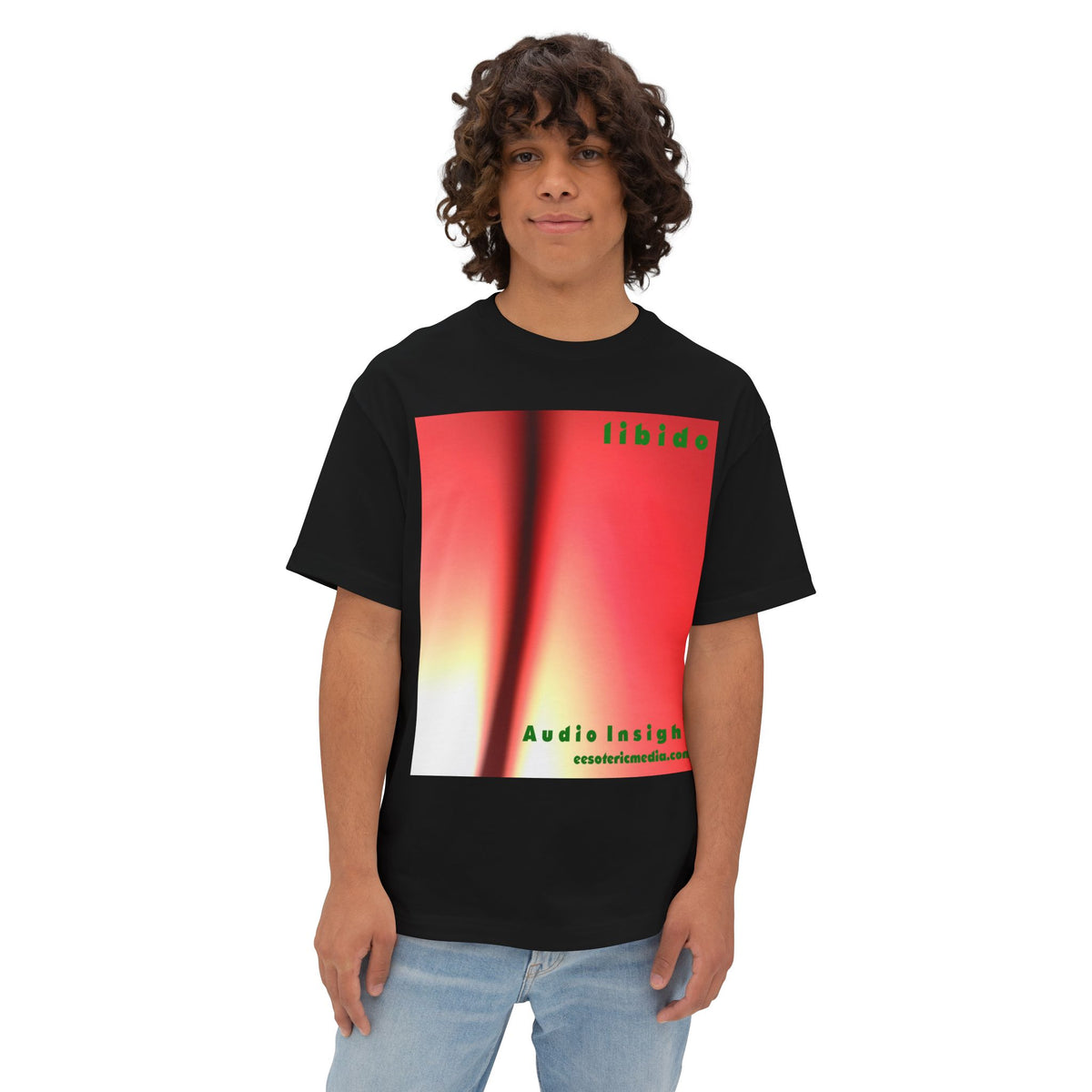 'Libido' (Audio Insight) Surreal Swirling Graphic Oversize Boxy T-Shirt