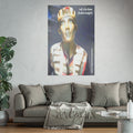 „Let's Go Now“ (Audio Insight) Kunstdruck mit Science Fiction Design aus außerirdischen und antiken Motiven, Großformat, 100 × 150 cm