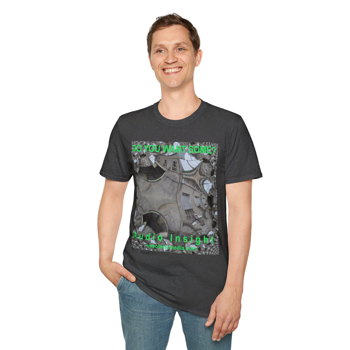 'Do You Want Some?' (Audio Insight) Surreal Kaleidoscope Art Graphic Softstyle T-Shirt