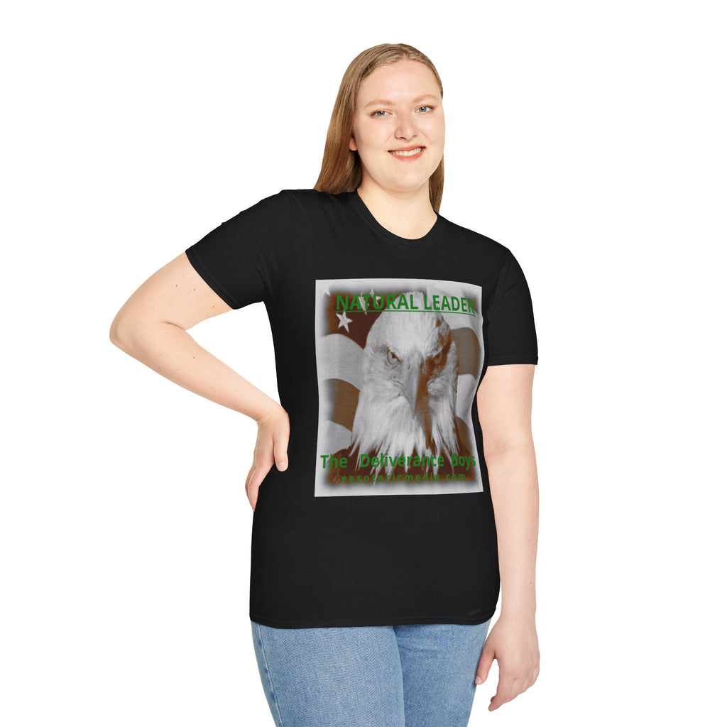 „Natural Leader" (The Deliverance Boys) Weißkopfseeadler-Grafik T-Shirt im klassischen Schnitt
