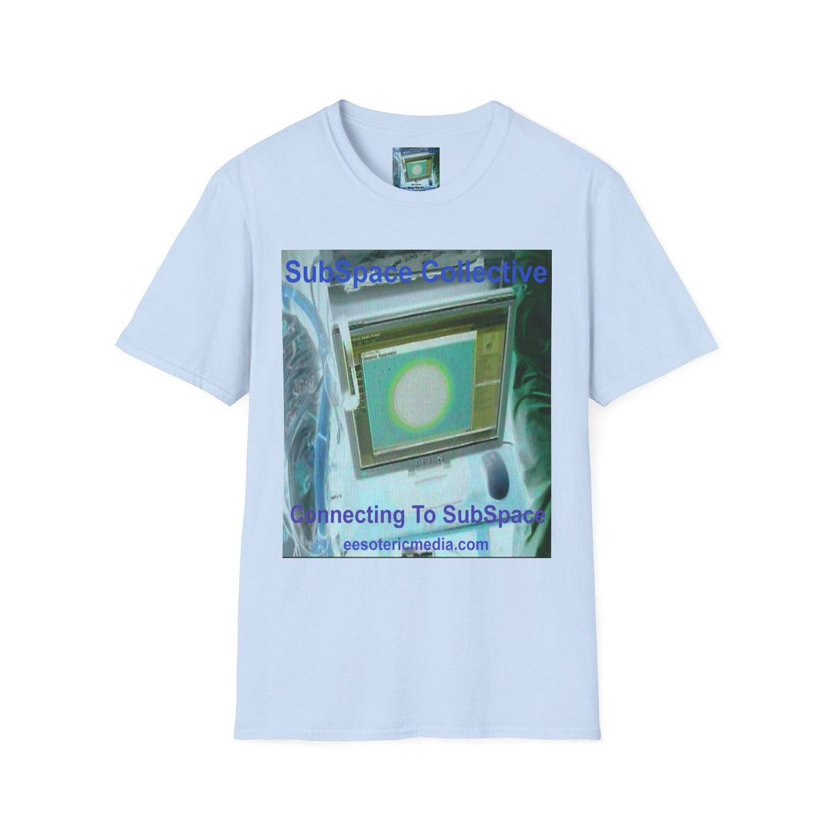 „Connecting To SubSpace" (SubSpace Collective) Softstyle Retro-Sci-Fi-T-Shirt